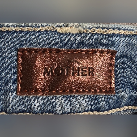 MOTHER The Insider Crop A Side Of Rice And Beans Jeans Size 24 - Picture 6 of 9